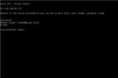 Linux CTF Virtual Machine