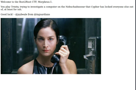 Matrix-Breakout: 2 Morpheus Virtual Machine